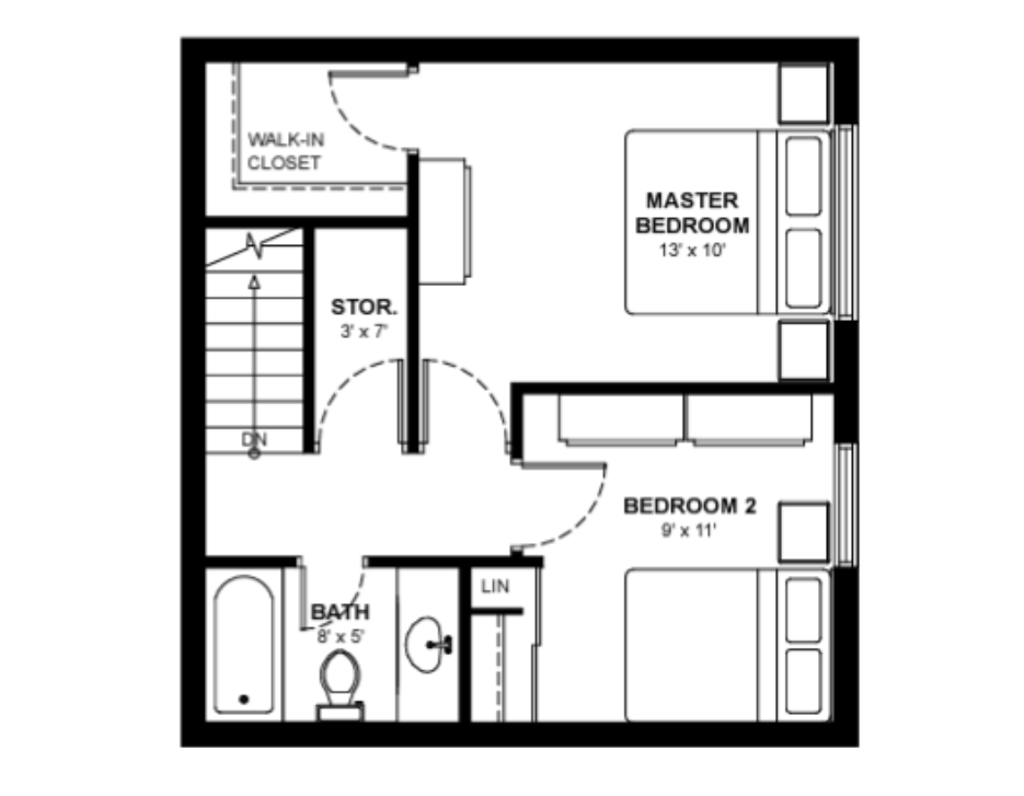 Skyline - Two Bedroom Maisonettes 2