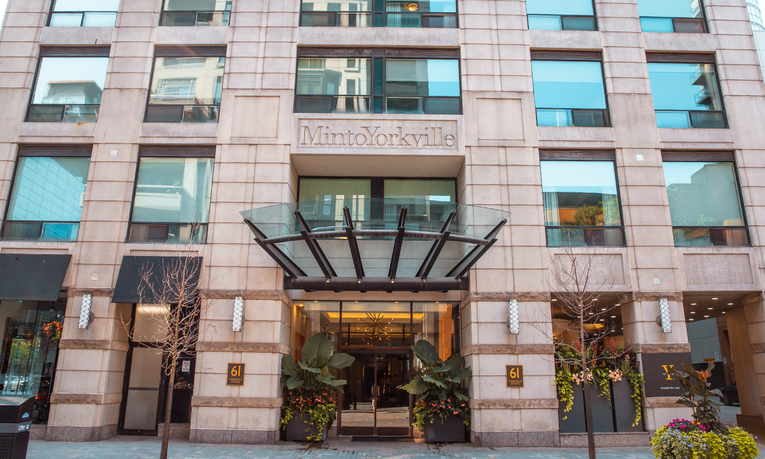 Exterior of Minto Yorkville. Rent with Minto Apartments.