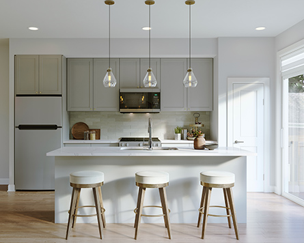 Kitchen in the Rockcliffe Executive Townhome Avalon Orléans